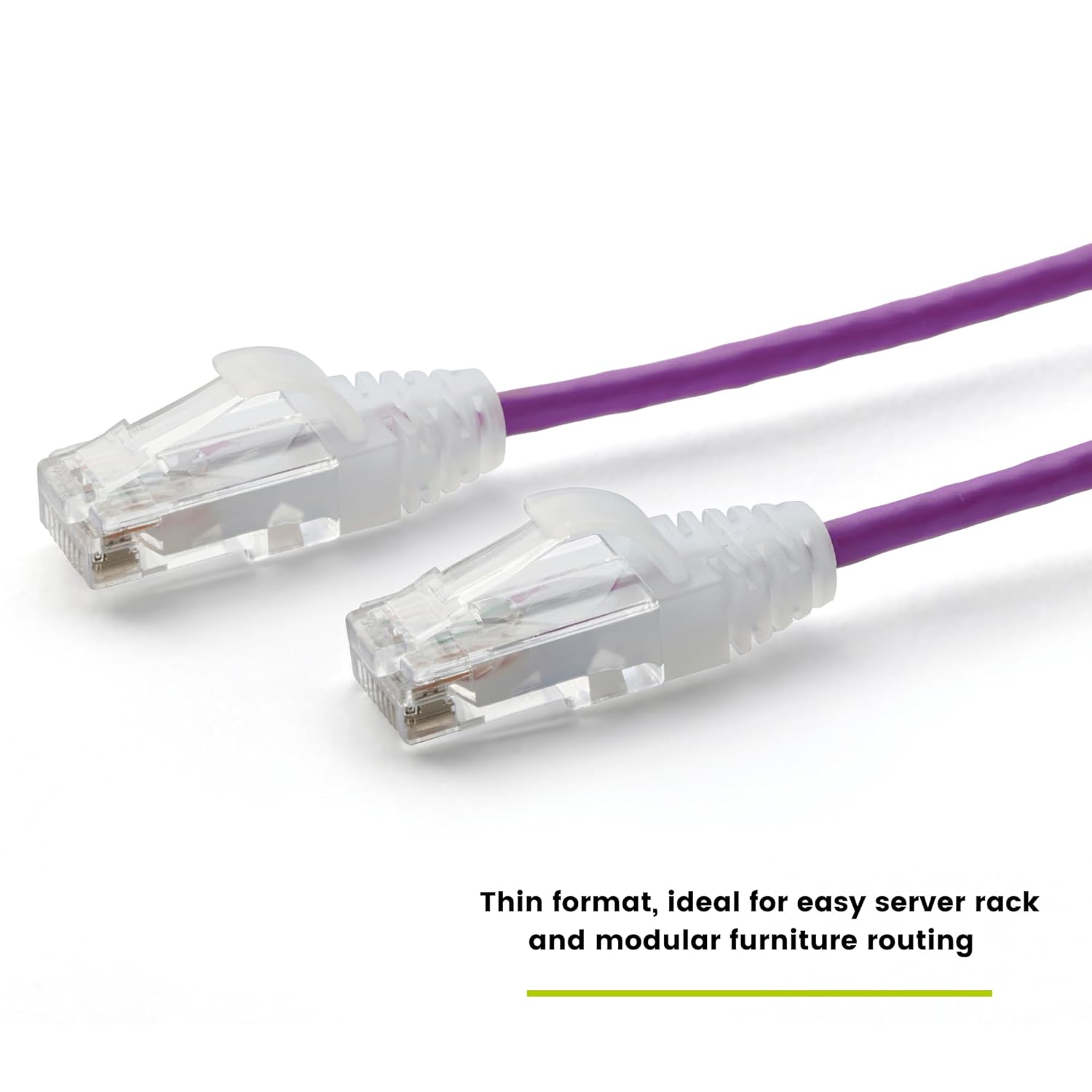TRUECABLE Cat6 Component Rated Patch Cable, Unshielded (U/UTP), 10ft, Purple, 28AWG Solid Copper, Snagless 10G High-Speed Ethernet Cable, PoE++ 4PPoE 100W, UL Listed, RoHS-3, 5 Pack