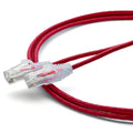TRUECABLE Cat6 Component Rated Patch Cable, Unshielded (U/UTP), 7ft, Red, 28AWG Solid Copper, Snagless 10G High-Speed Ethernet Cable, PoE++ 4PPoE 100W, UL Listed, RoHS-3, 1 Pack