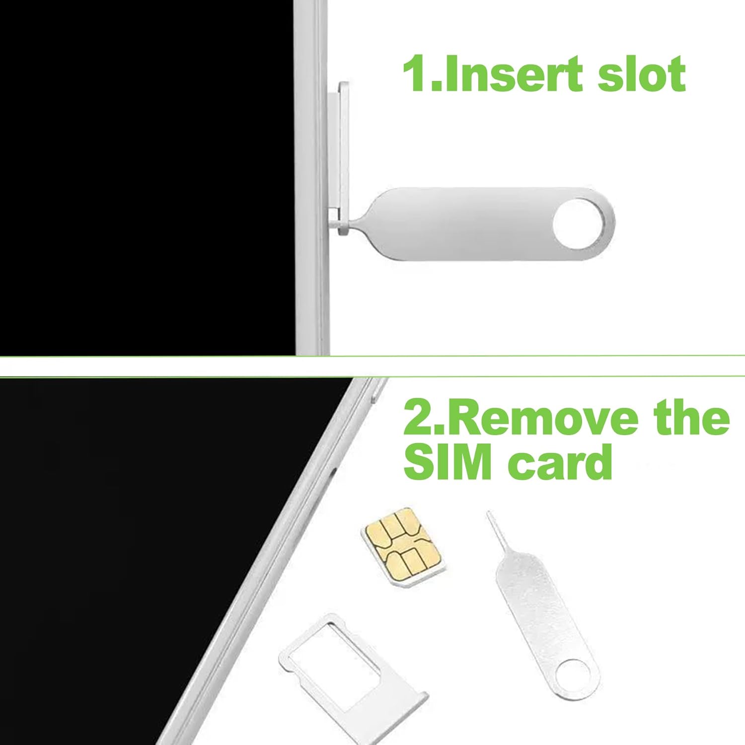 ZukoCert 16 Pieces SIM Card Removal Tool Set, Multi-Functional SIM Ejector Tool, SIM Card Pin, Phone SD Card Removal Tool Key, Universal for Smartphone