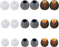 Earbud Replacement Tips Silicone Earbud Tips Earbud Covers Fit for in-Ear Headphones (Inner Hole 3.8mm -5.1mm) Ear Tips Earbud Rubber Tips 9 Pairs S/M/L