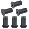 6pc Starlink Cable Grommet 1" Silicone Waterproof Wall Hole Pass Through Split Cable Bushings for TV Wire Ethernet Cord, Starlink Cable Routing Kit Accessories, 52.5mm/2.07" Ht, Black