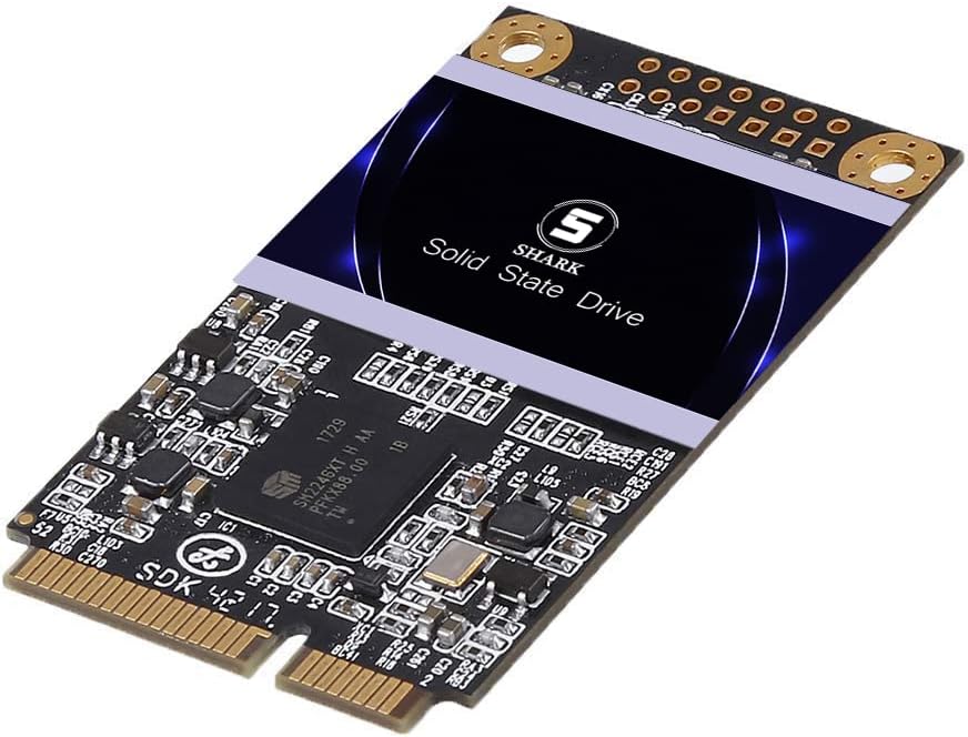 SSD MSATA 128GB Shark Speed Internal Solid State Drive High Performance Hard Drive for Desktop Laptop SATA III 6Gb/s Includes SSD (128GB, MSATA)