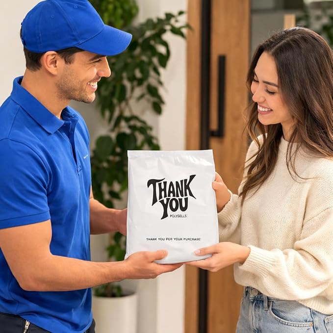 POLYSELLS Thank You Poly Mailers 10x13 inches 50 Pcs Waterproof Self-Sealing - Image 7