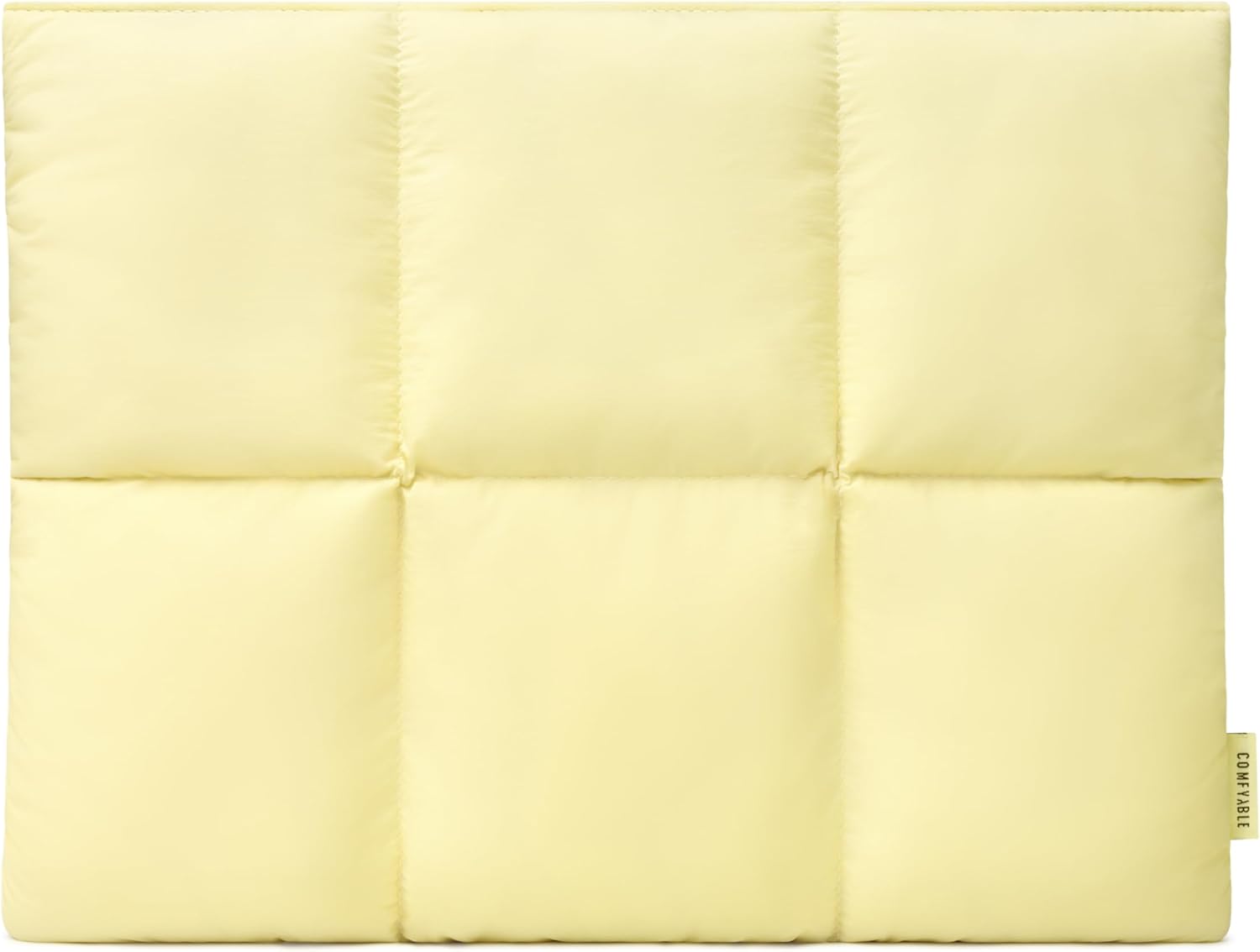 Comfyable Puffy Laptop Sleeve 13 Inch 14 Inch, Quilted Puffer Laptop Carrying Case, Pillow Case Compatible with MacBook Air M4 2025 M3 M2 M1, MacBook Pro M4 Pro/Max, Butter Yellow