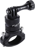 PULUZ Bike Camera Handlebar Mount for Gopro Hero 12/11/10/9/8/7/6 Bike Motorcycle Mount Clip, 360 Degree Rotation Aluminum Bicycle Bracket for DJI OSMO Action&Xiaoyi Camera