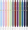 FIOVER Colored Pens, 12 Pack Colorful Gel Pens, Quick-Dry 0.7mm Medium Point by FIOVER