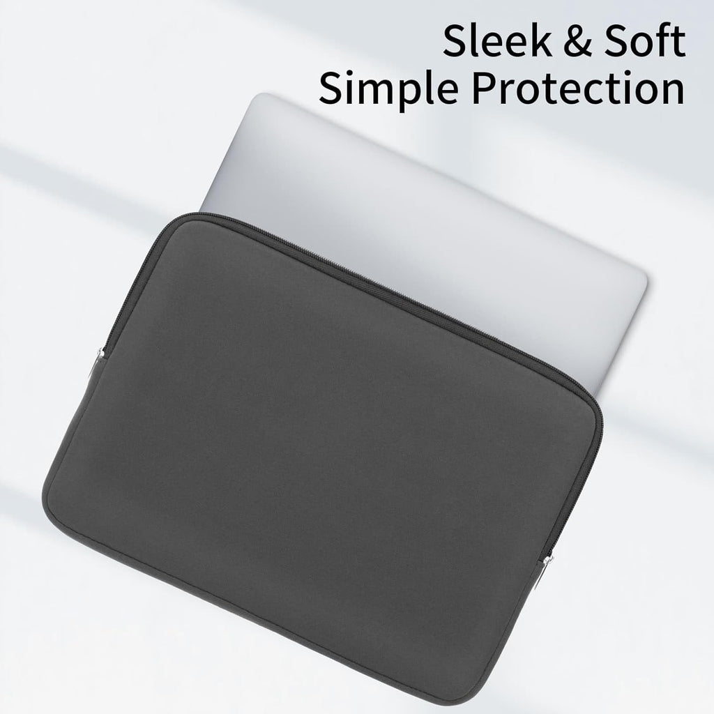 RAINYEAR 15 Inch Laptop Sleeve 15" Protective Soft Case Padded Cover Carrying Bag Specially Compatible with 15.4" MacBook Pro/Air A3241 A3241 A2941 A3114 A1938 A1707 A1990 (Grey, Upgraded Version)