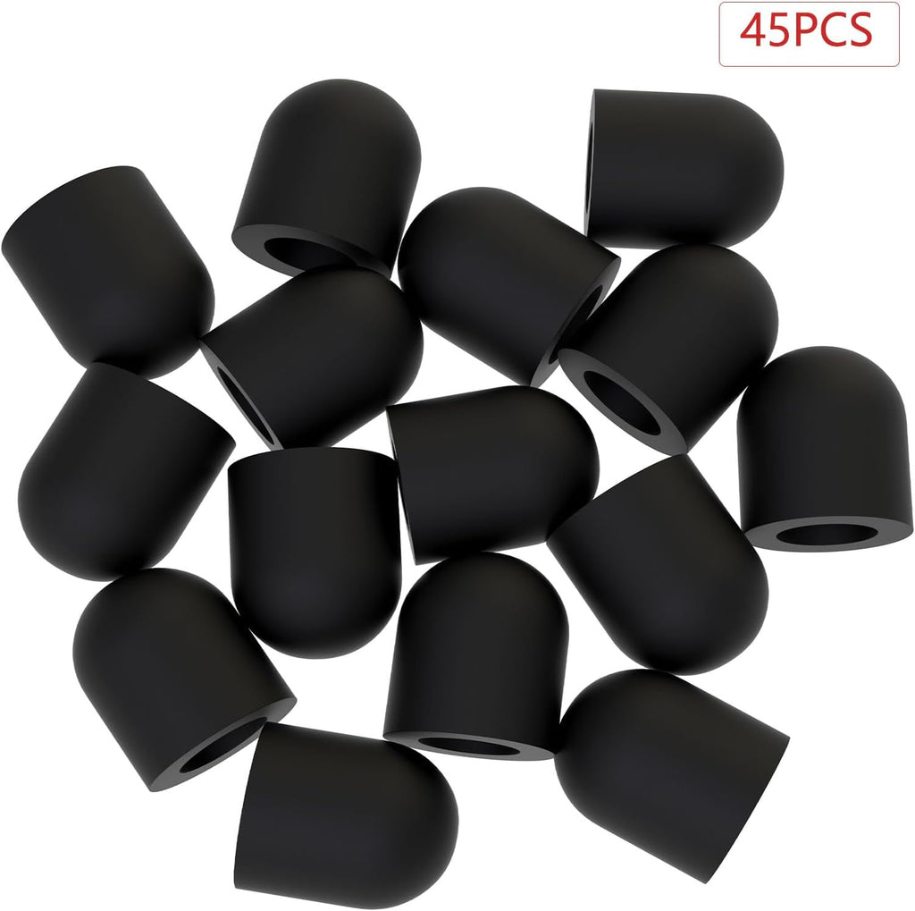 Stylus Replacement Tips, Replacement Rubber Tips for Stylus Pens, Soft Silicone Stylus Tips Silicone Nib Replacement for Touch Pencil Stylus Touchscreen Pen (45pcs)