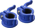 MAXRICH T Barbell Clamp 1 inch Multiple Sizes & Adjustable Weight Clips for Barbell Quick Release Barbell Clips|Barbell Collar Bar Locks for Weight Lifting (Blue 0.9-1.18inch)