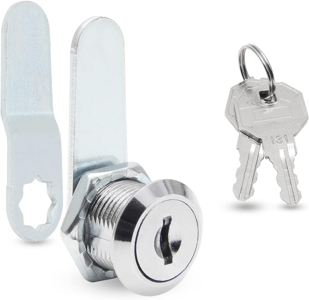 Uenhoy 6 Pack Cam Locks Keyed Alike, 5/8" (16mm) Set for Drawers, Mailbox, Tool Box, RV, File Cabinet Locks with Keys