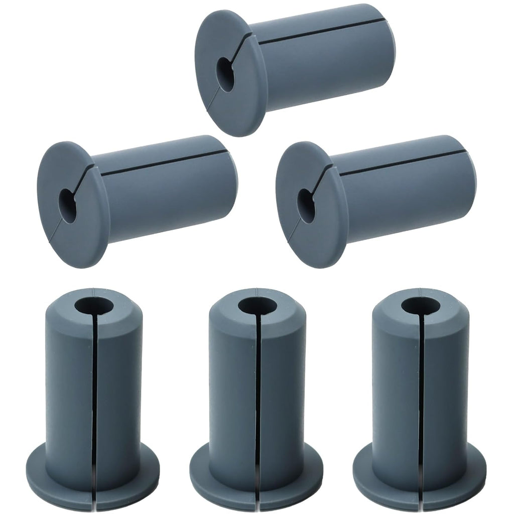 6pc Starlink Cable Grommet 3/4" Silicone Waterproof Wall Hole Pass Through Split Cable Bushings for TV Wire Ethernet Cord, Starlink Cable Routing Kit Accessories,38mm/1.5"Ht, Grey