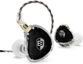 BASN ASONE 14.2mm Planar Driver in-Ear Monitors Earphone with Two Detachable MMCX Cables for Musicians Drummers Bass Players Singers(Black)