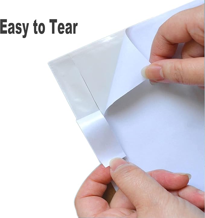 100 Pack-6x9 Shipping Envelopes, Packing List Mailing Envelopes Clear Adhesive - Image 5