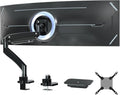 Ultrawide Monitor-Arm Heavy Duty 22-57‘’ - PUTORSEN Aluminum Single Monitor Mount Holds up to 59.4 lbs, Premium Adjustable Desk Mount Stand, VESA 75/100/200 mm, Black