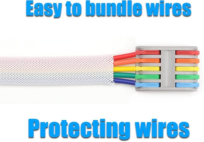 25ft PET Expandable Braided Cable Sleeve 1/6inch Pet Braided Cable Sleeve - Image 6