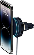 iOttie Velox Mini MagSafe Compatible Air Vent Car Mount in Midnight Blue with Wireless Charging. Compatible with MagSafe iPhones Including iPhone 12/13/14/15/16 Series (Car Charger Not Included)