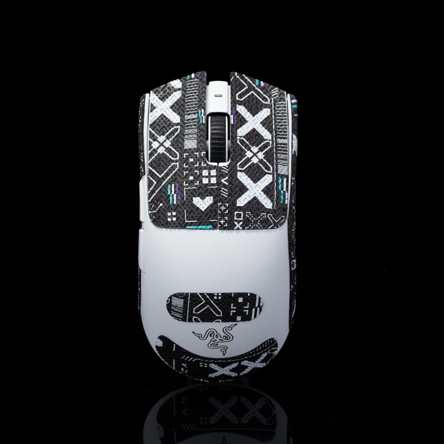 Grip Tape for Razer Viper V3 Pro - Anti-Slip,Enhanced Control, Sweat Resistance,Improves FPS Gaming Grip & Mouse Protection [Pre-Cut] Printsteam BW