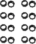 Maxmoral 16PCS Black Plastic Tightening Nut Ball Joint Fixing Adapter Head Holder Ring Car Holder Screw Fixing Head Holder for 17mm Ball Adapter