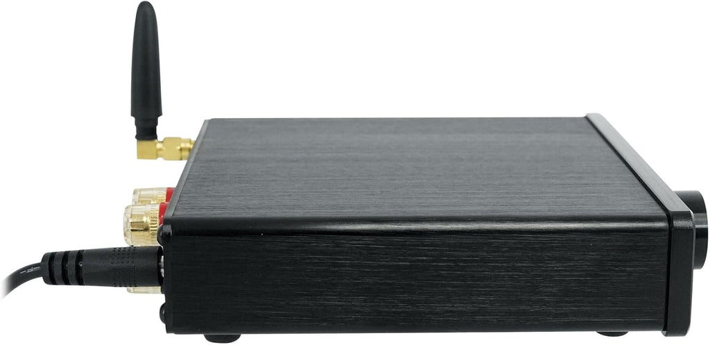 Rockville BLUDAC2B 75W x 2 Hi-Res 192K DAC Amplifier Home Bluetooth Receiver, Optical/Sub Out, USB-C, Class-D for Home Audio