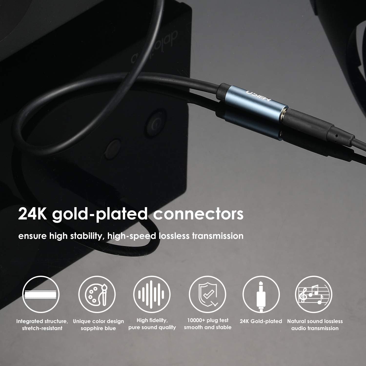 MillSO 3.5mm Headphone Extension Cable (16 ft) TRS 3.5mm Male to Female Stereo Audio Jack Extension Adapter Auxiliary AUX Cord for Headphones, Earbud, Speaker, Car or Home Stereo System