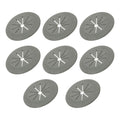 PATIKIL Desk Grommet 1-9/16", 8 Pcs Round Cable Grommet Cord Hole Cover with Adhesive Tape Flexible Table Wire Organizer for Office Home Table Countertop, Gray
