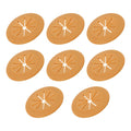 PATIKIL Desk Grommet 1-9/16", 8 Pcs Round Cable Grommet Cord Hole Cover with Adhesive Tape Flexible Table Wire Organizer for Office Home Table Countertop, Light Brown