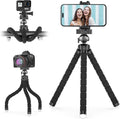 UBeesize Phone Tripod Pro S, Premium Flexible Phone Tripod with Wireless Remote, Mini Tripod Stand for Camera GoPro/Mobile (Upgraded), Black