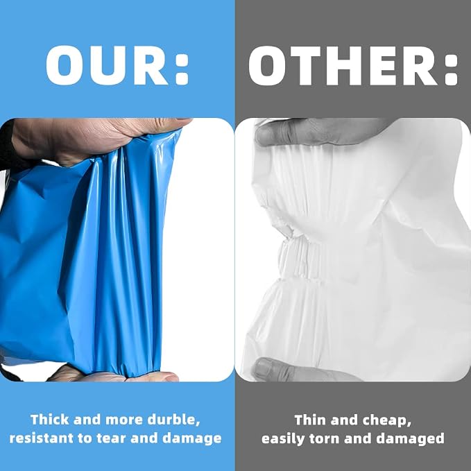 POLYSELLS 50 pcs 24x24 Inches Blue Poly Mailers Shipping Envelopes, Strong - Image 5