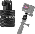 Aluminum 1/4 inch 20 Camera Mount, 360 Degree Rotation Tripod Mount Adapter Compatible with GoPro Hero 13/12 Black, Hero 11/10/9/8/7/6 Black,DJI Action4/3, Xiaoyi 4K and Other Standard 1/4 Accessories