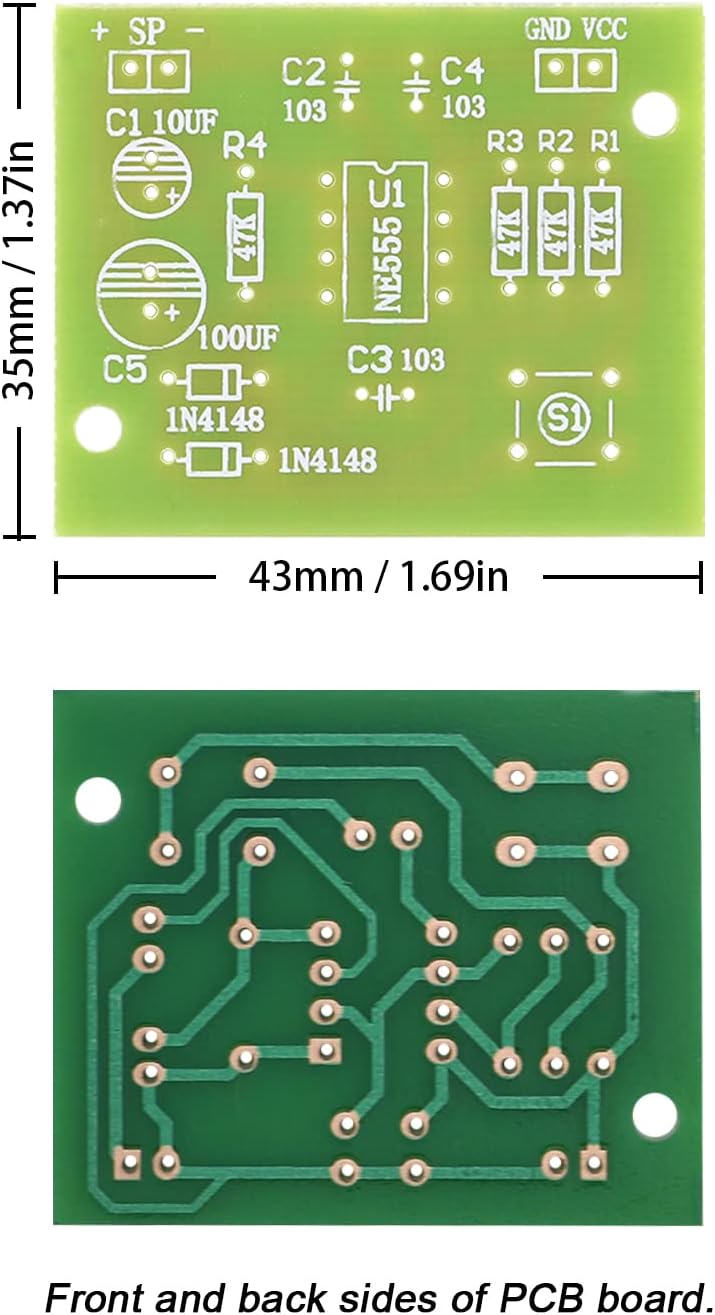 Soldering Practice Kit - DIY Electronic Doorbell Soldering Kit (Suitable for Home Installation + STEM Education), An Entry - level Electronic Production Kit for Beginners