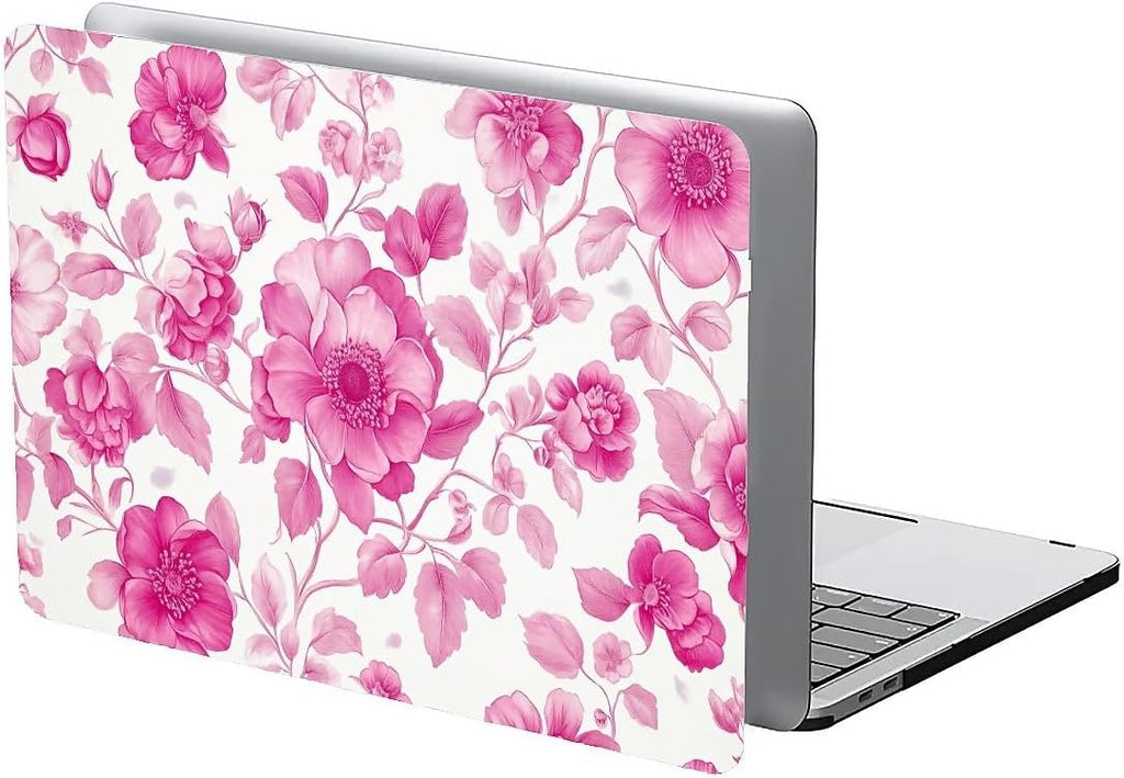 Compatible with MacBook Air 13.3 13.6 Inch Case 2022 2021 2020 2019 Plastic Hard Shell Case Cover,13.3 Pro(A1706/A1708/A1989/A2159/A2289/A2338), Pink Vintage Floral