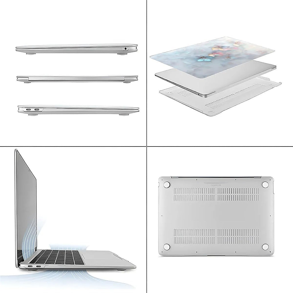 Compatible with MacBook Air 13.3 13.6 Inch Case 2022 2021 2020 2019 Plastic Hard Shell Case Cover,13.3 Pro(A1706/A1708/A1989/A2159/A2289/A2338), Floral