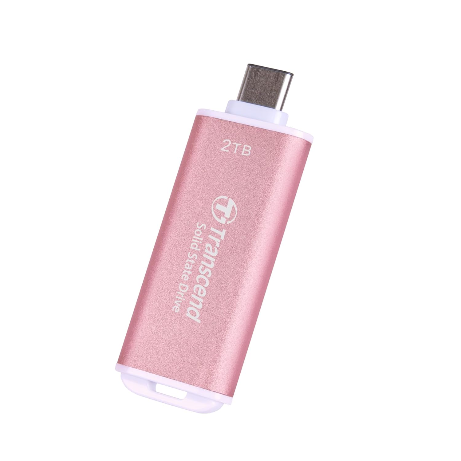 Transcend 2TB External SSD, USB 3.2 Gen2, Up to 1,050MB/s, Portable SSD with Type C, for Steam Deck, ROG Ally, MSI Claw, Windows & Mac, iPhone, iPad, Android, PS5, Xbox, Smart TV, Pink