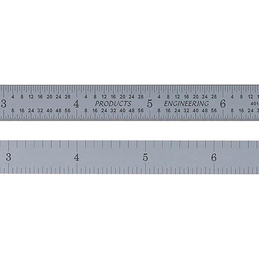 PEC Tools 24" Flexible Metal Ruler, Machinist Rule Made from High-Quality by PECTools