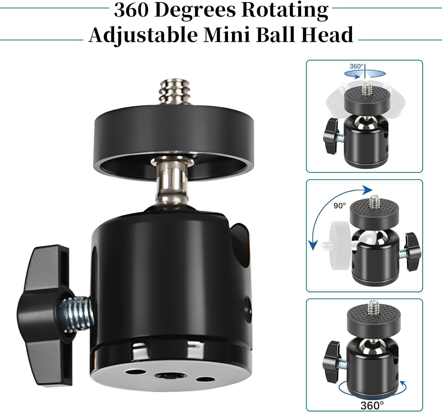 5Pcs Trail Camera Tree Mount, 1/4" x 20 Screw 360° Rotatable Interface Screw Mounting Bracket for Trail Cameras, Security Camera Holder, Hunting Accessories for Game Cam Solar Panels, etc.