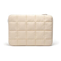 U Brands Nylon Puffer Large Laptop Case, 10.5" x 15", Computer Bag for MacBook Pro, MacBook Air, Chromebook, HP, Laptop Bag for Women, Sand Beige