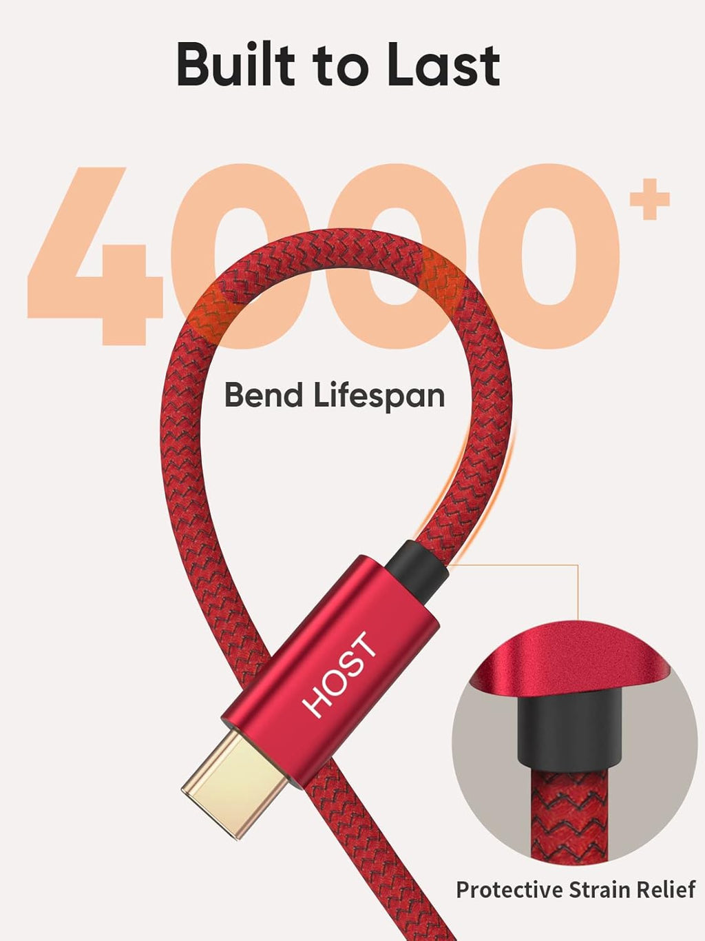 CableCreation 1FT USB C to Micro B Cable,10Gbps Speed External Hard Drive Braided,USB 3.1 Type C to Micro B Work for iPhone 15 Series,Seagate WD Westgate My Passport,MacBook Pro/Air, iPad/Tablet,Red