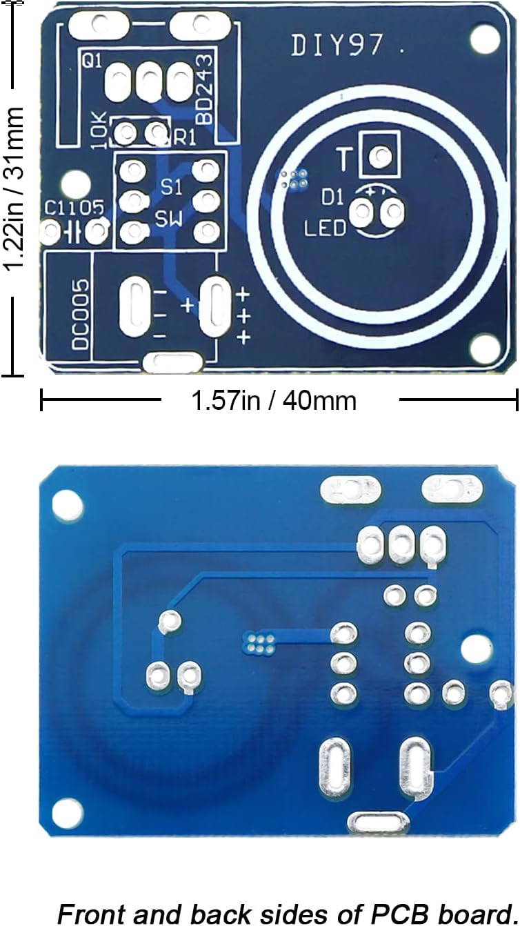 Soldering Practice Kit DIY Tesla Coil Wireless Transmission Lighting Function Plug-in Soldering Practice Kit