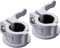 MAXRICH T Barbell Clamp 1 inch Multiple Sizes & Adjustable Weight Clips for Barbell Quick Release Barbell Clips|Barbell Collar Bar Locks for Weight Lifting (Gray)