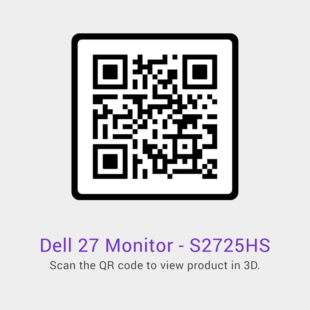 Dell S2725HS 27 Inch Monitor, FHD (1920x1080) Display, 100Hz Refresh Rate, 1500:1 Contrast Ratio, TÜV Rheinland Eye Comfort 4 Star, Integrated 2x5W Speaker, Height/Tilt/Swivel/Pivot- Ash White Color