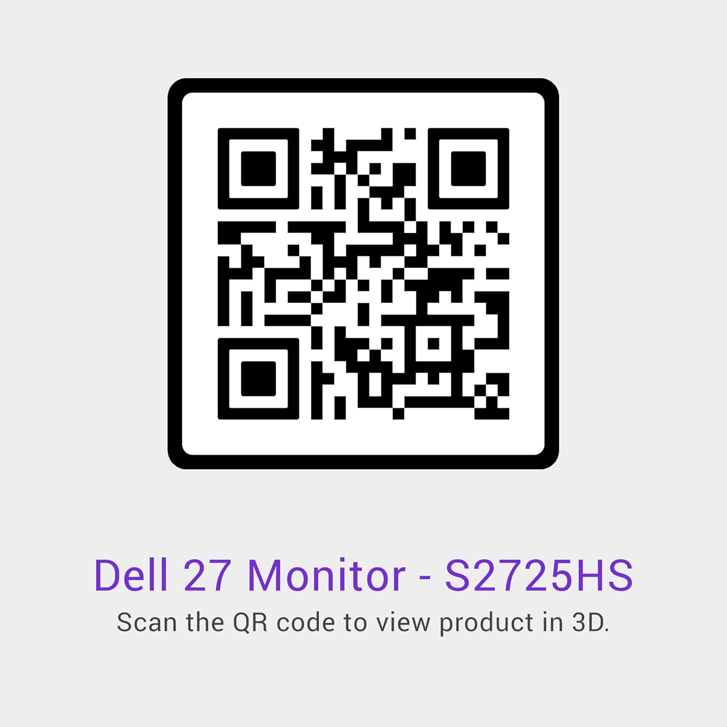 Dell S2725HS 27 Inch Monitor, FHD (1920x1080) Display, 100Hz Refresh Rate, 1500:1 Contrast Ratio, TÜV Rheinland Eye Comfort 4 Star, Integrated 2x5W Speaker, Height/Tilt/Swivel/Pivot- Ash White Color