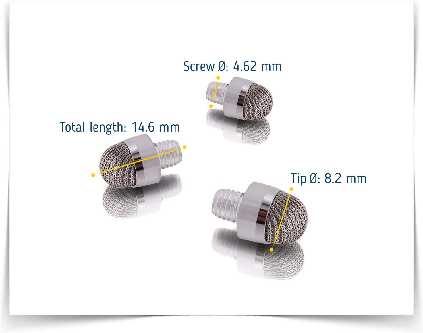The Friendly Swede Stylus Replacement Tips for Extra Long Fiber Tip Stylus Pen, Stylus Tips, Stylus Pen Tips, Fine Tip Stylus Replacement Tips, Touch Screen Tips - 10 Pieces Stylus Pen Tips