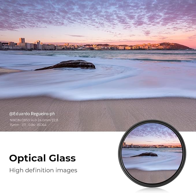 K&F Concept 58mm Variable ND2-ND400 ND Lens Filter - Image 4