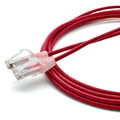 TRUECABLE Cat6 Component Rated Patch Cable, Unshielded (U/UTP), 10ft, Red, 28AWG Solid Copper, Snagless 10G High-Speed Ethernet Cable, PoE++ 4PPoE 100W, UL Listed, RoHS-3, 1 Pack