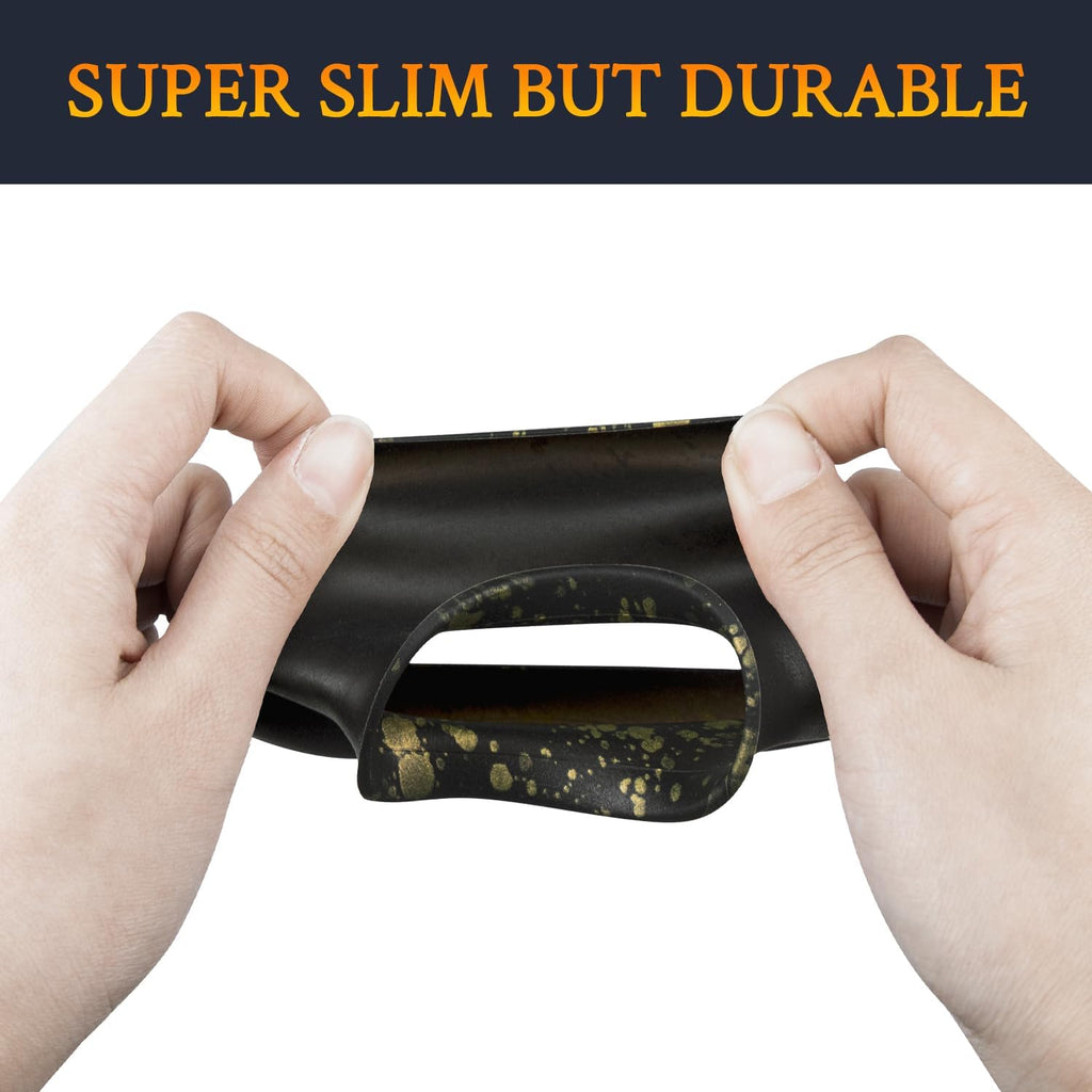 SOULWIT Silicone Ear Pads Cover Protector for Bose QuietComfort QC15 QC25 QC2 QC35 QC45/Ae2 Ae2i Ae2w/SoundTrue & SoundLink AE Headphones Cushions, Sweatproof, Easily Washable - Black Gold