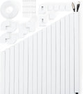 306in Cord Hider Kit, Cord Covers for Wires on Wall, Paintable Wire Cover for Cords, Cable Hider for Wall Mounted TV, White Cord Concealer, Cable Raceway Wire Management, 18xL17in x W0.95in x H0.55in