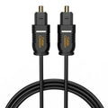 CableCreation Optical Digital Audio Cable 3.3FT, Thin Fiber Optic Toslink Gold Plated S/PDIF Cord for Home Theater, Sound Bar, TV, PS4, VD/CD Player, Game Console& More, Black