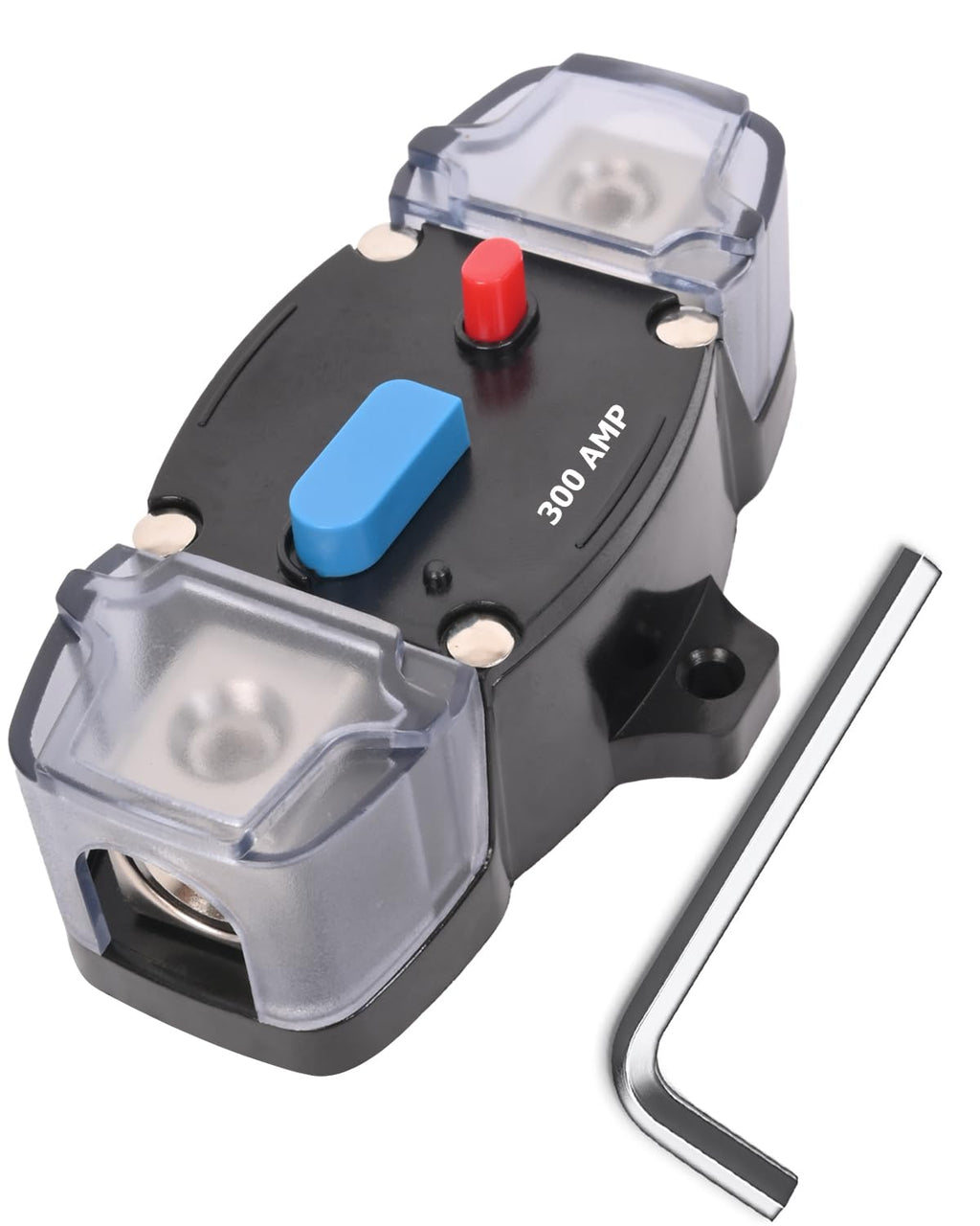 300 Amp Circuit Breaker 12-48 Volt DC 300A Self Recovery Resettable High Amp Circuit Breaker with Manual Reset Button for Automotive RV Marine Boat Car Audio and Amps Protection