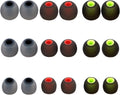 Silicone Replacement Earbud Tips Earbud Covers Ear Tips Fit for in-Ear Headphones (Inner Hole 3.8mm -5.1mm) Earbud Replacement Tips 9 Pairs