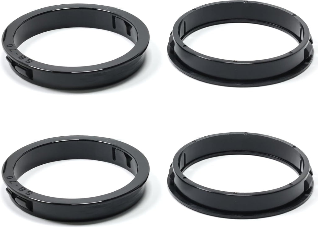 2-5/8"(70mm) Black Snap-in Knockout Insulating Bushing Grommets, Plastic Cable Hole Grommet for Wiring, Round Nylon Snap in Locking Electrical Wire Cord Hose, Tubing Bushings Grommets, 4pcs